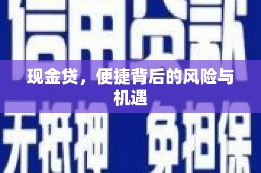 沂水现金贷，便捷背后的风险与机遇