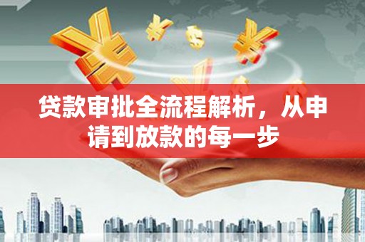 沂水贷款审批全流程解析，从申请到放款的每一步
