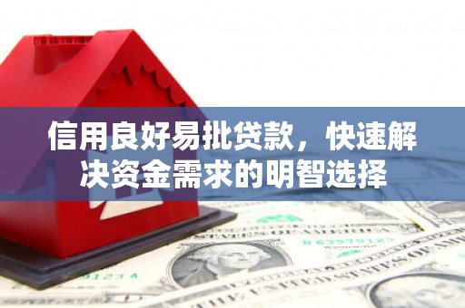 沂水信用良好易批贷款，快速解决资金需求的明智选择