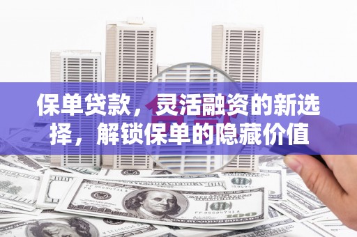 沂水保单贷款，灵活融资的新选择，解锁保单的隐藏价值