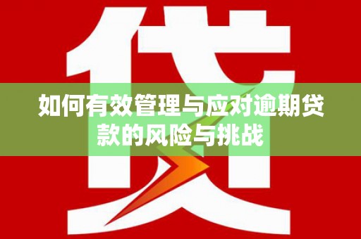 沂水如何有效管理与应对逾期贷款的风险与挑战