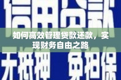沂水如何高效管理贷款还款，实现财务自由之路
