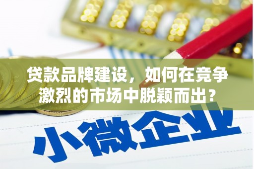 沂水贷款品牌建设，如何在竞争激烈的市场中脱颖而出？