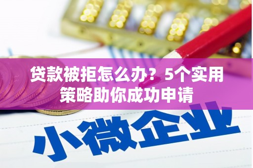 沂水贷款被拒怎么办？5个实用策略助你成功申请