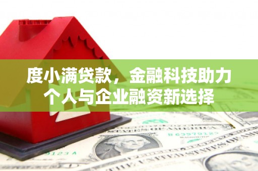 沂水度小满贷款，金融科技助力个人与企业融资新选择
