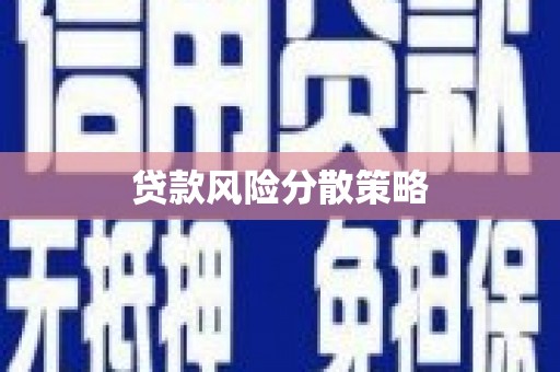 沂水贷款风险分散策略