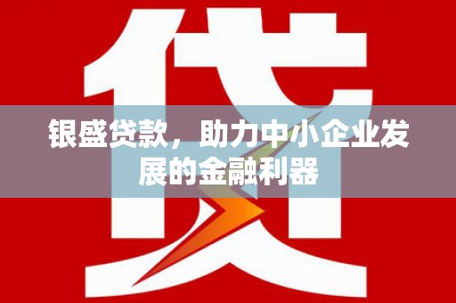 沂水银盛贷款，助力中小企业发展的金融利器