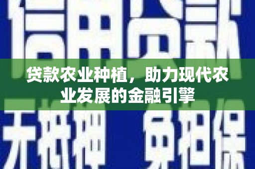 沂水贷款农业种植，助力现代农业发展的金融引擎