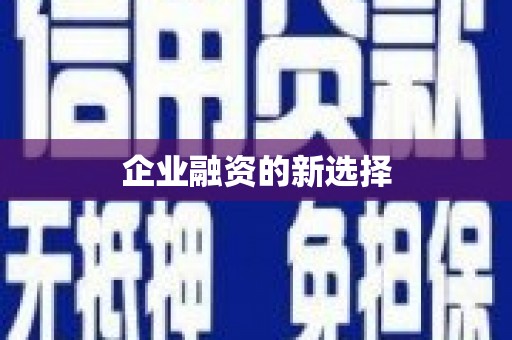 沂水企业融资的新选择