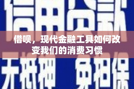 沂水借呗，现代金融工具如何改变我们的消费习惯