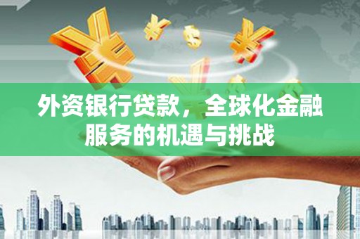 沂水外资银行贷款，全球化金融服务的机遇与挑战
