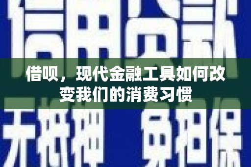 沂水借呗，现代金融工具如何改变我们的消费习惯