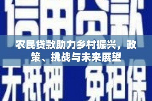 沂水农民贷款助力乡村振兴，政策、挑战与未来展望