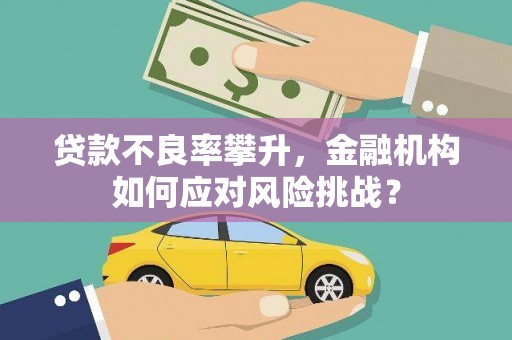沂水贷款不良率攀升，金融机构如何应对风险挑战？