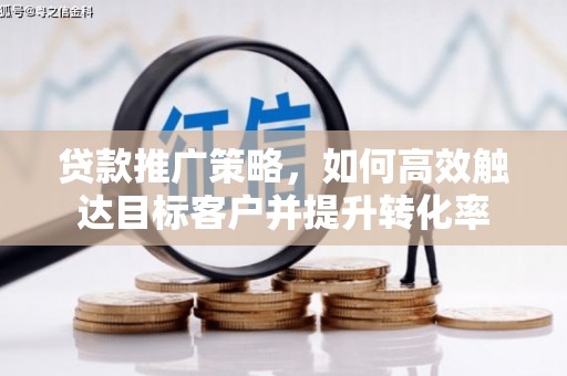 沂水贷款推广策略，如何高效触达目标客户并提升转化率