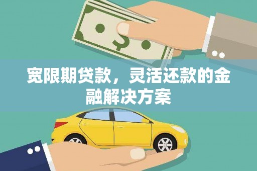沂水宽限期贷款，灵活还款的金融解决方案