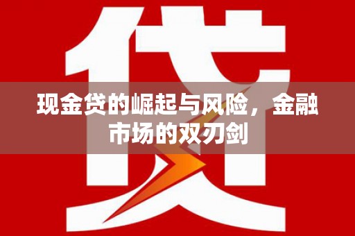 沂水现金贷的崛起与风险，金融市场的双刃剑