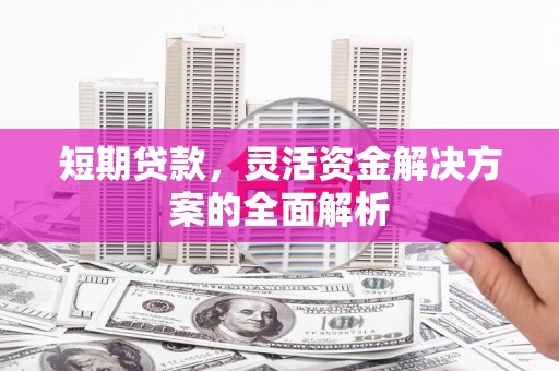 沂水短期贷款，灵活资金解决方案的全面解析