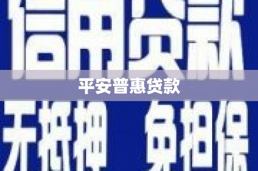 沂水平安普惠贷款