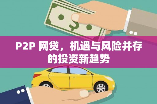 沂水P2P 网贷，机遇与风险并存的投资新趋势