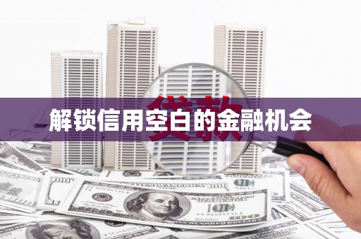 沂水解锁信用空白的金融机会