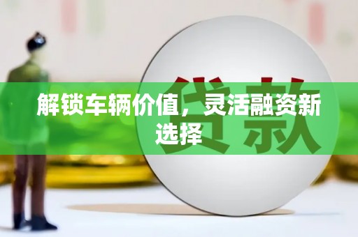 沂水解锁车辆价值，灵活融资新选择