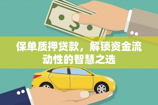 沂水保单质押贷款，解锁资金流动性的智慧之选